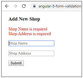 angular validation